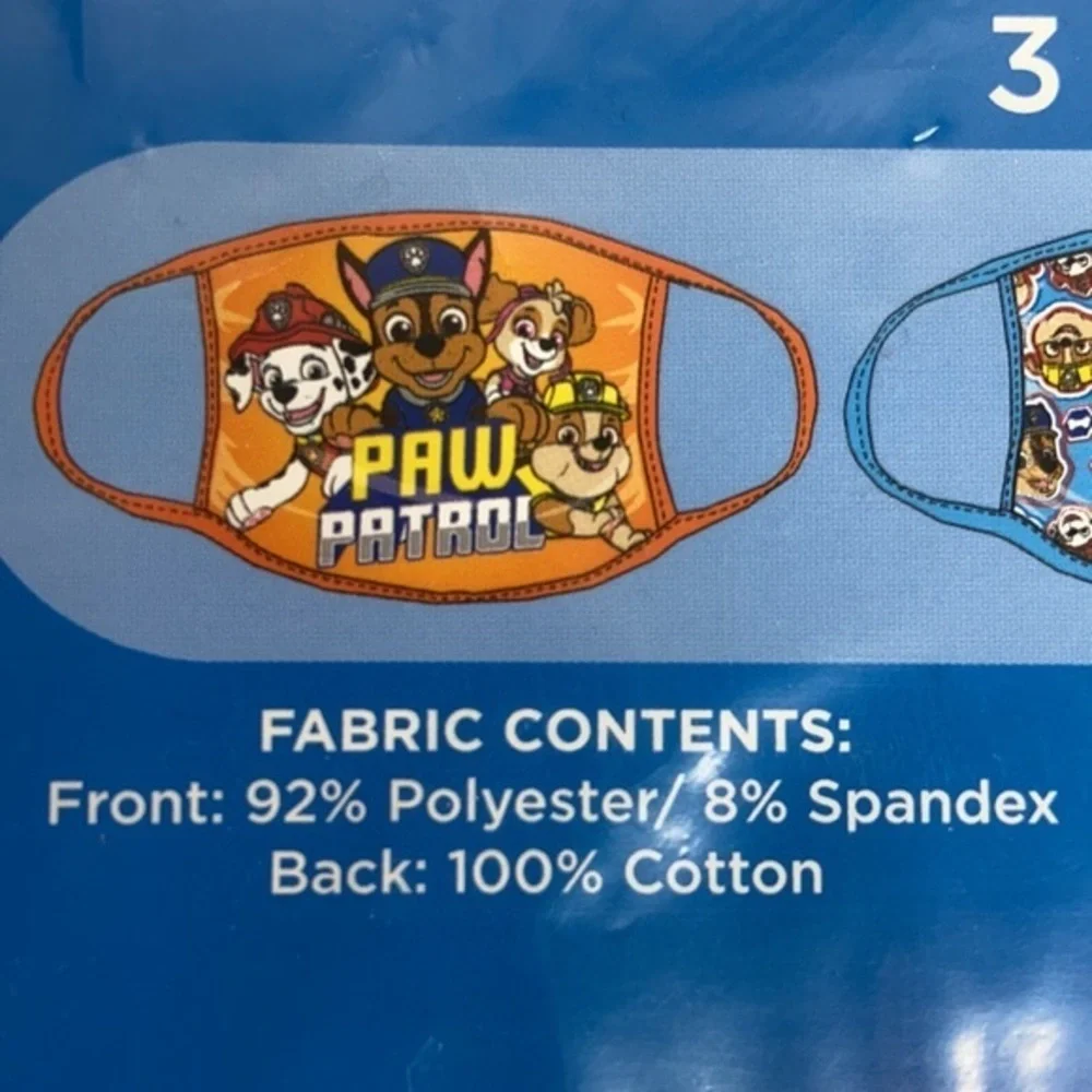 Nickelodeon PAW PATROL WASHABLE Children Face Mask NWT
